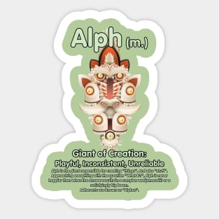 Alph Sticker